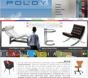 Diseño Web de Poldy Sillas